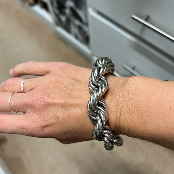 Sterling silver rope bracelet - Picture 5 of 8